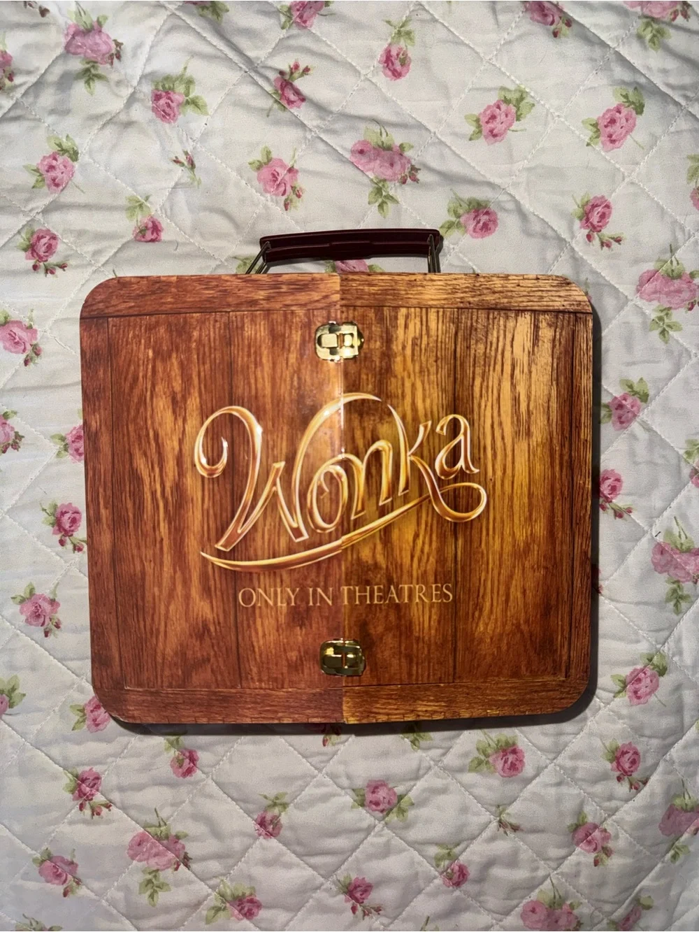 Rare Willy Wonka Movie Theater Exclusive Promo Lunchbox Popcorn Tin from 2023!